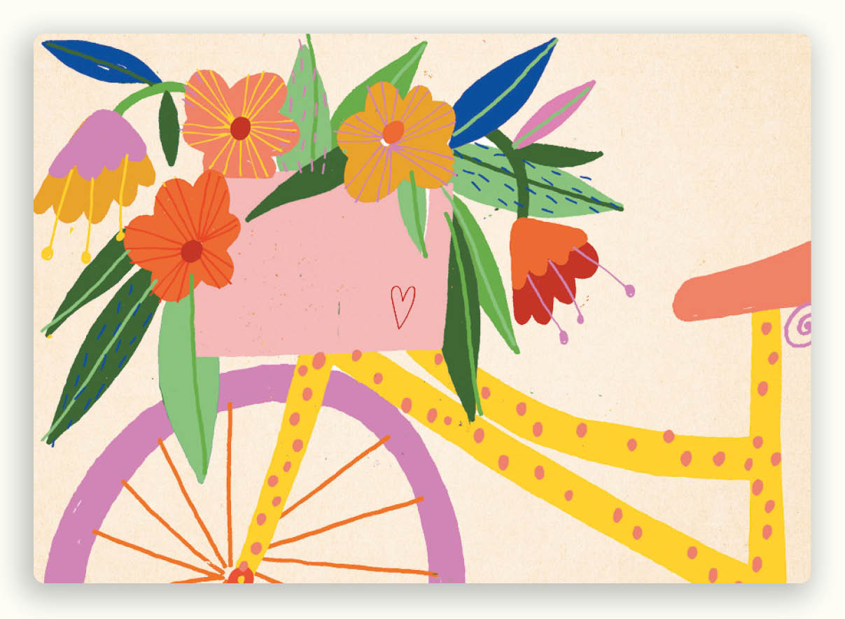 Fiets bloemen